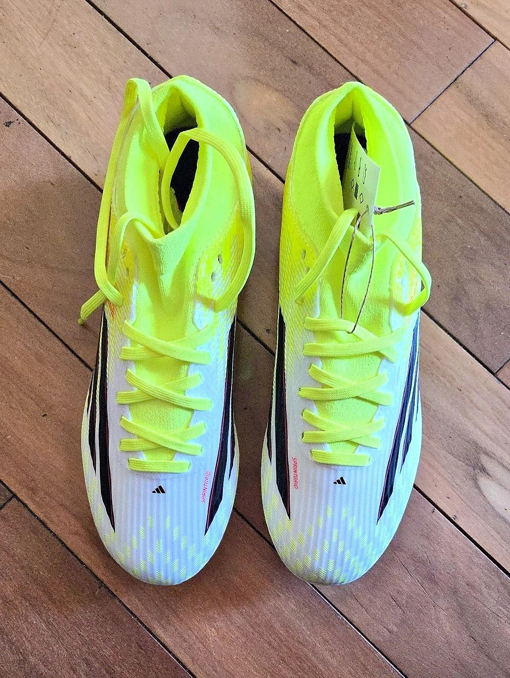 adidas F50 League Mid FG/M Men's Soccer Cleats Green & White US 7.5 New